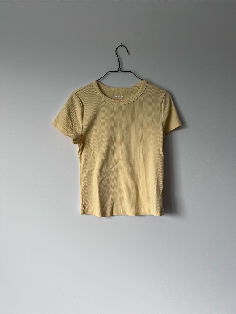 Old Navy Short Sleeve Crewneck Tee - Light Yellow